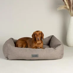 SCRUFFS Couchage pour chien coloris gris corbeille Ellen - Taille M 60 x 50 x 16 cm