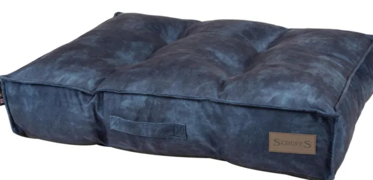 SCRUFFS Coussin pour chien bleu Kensington – Taille M