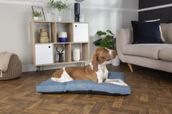 SCRUFFS Coussin pour chien bleu Manhattan - Taille M