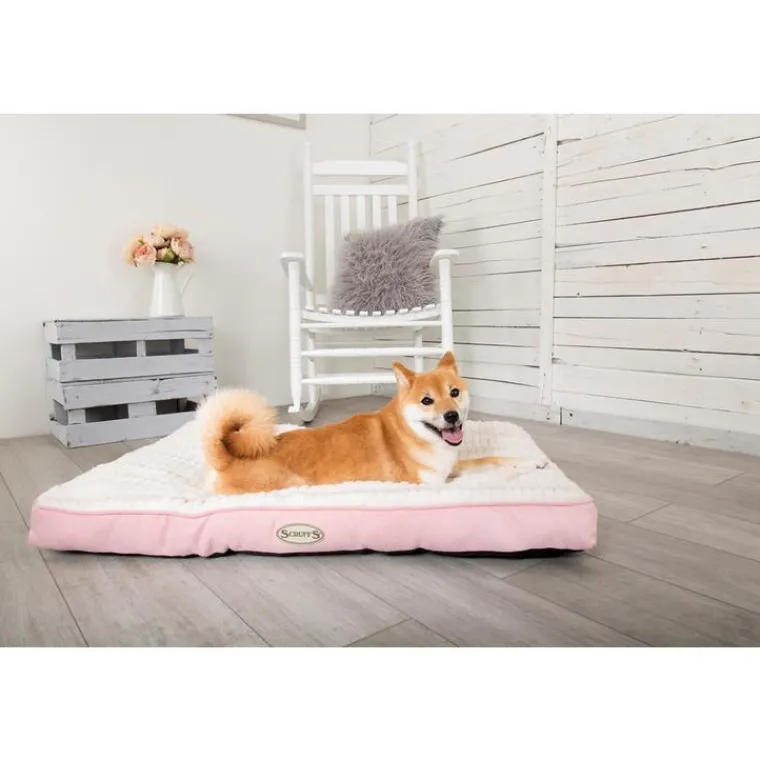 SCRUFFS Coussin pour chien rose Ellen - Taille L