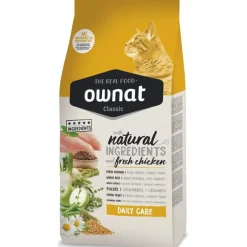 OWNAT Croquette pour chat adulte Classic Daily Care - 1,5 kg