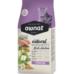 OWNAT Croquette pour chat adulte stérilisé au poulet - 4 kg