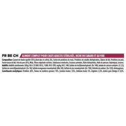 PRO PLAN Croquette pour chat adulte stérilisé au canard - 3 kg