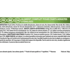 PRO PLAN Croquette pour chat adulte stérilisé au poulet - 10 kg