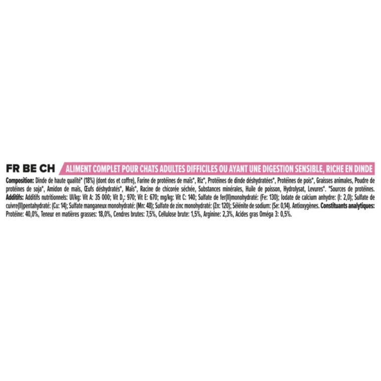 PRO PLAN Croquette pour chat adulte sensible à la dinde et riz - 3 kg