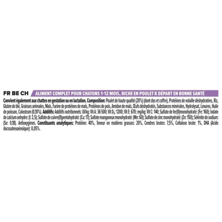 PRO PLAN Croquette pour chaton au poulet - 1,5 kg