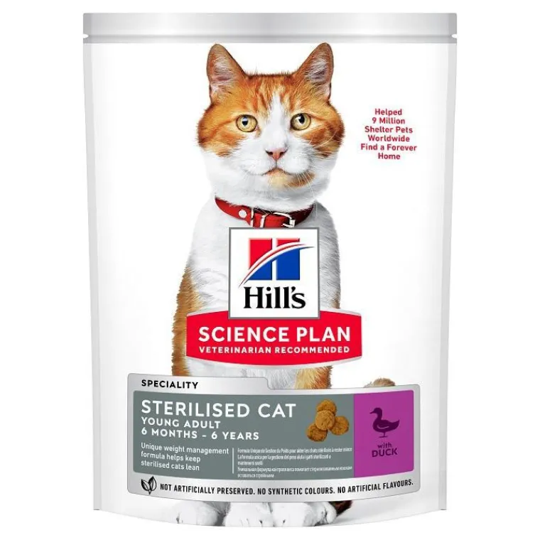 HILL'S Croquette pour chaton stérilisé au canard - 1,5 kg