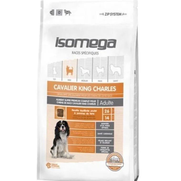 ISOMEGA Croquette pour chien adulte Cavalier King Charles au poulet - 1,5 kg