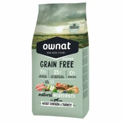 OWNAT Croquette pour chien adulte Grain Free Prime à la volaille - 3 kg