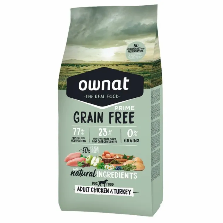 OWNAT Croquette pour chien adulte Grain Free Prime à la volaille - 3 kg