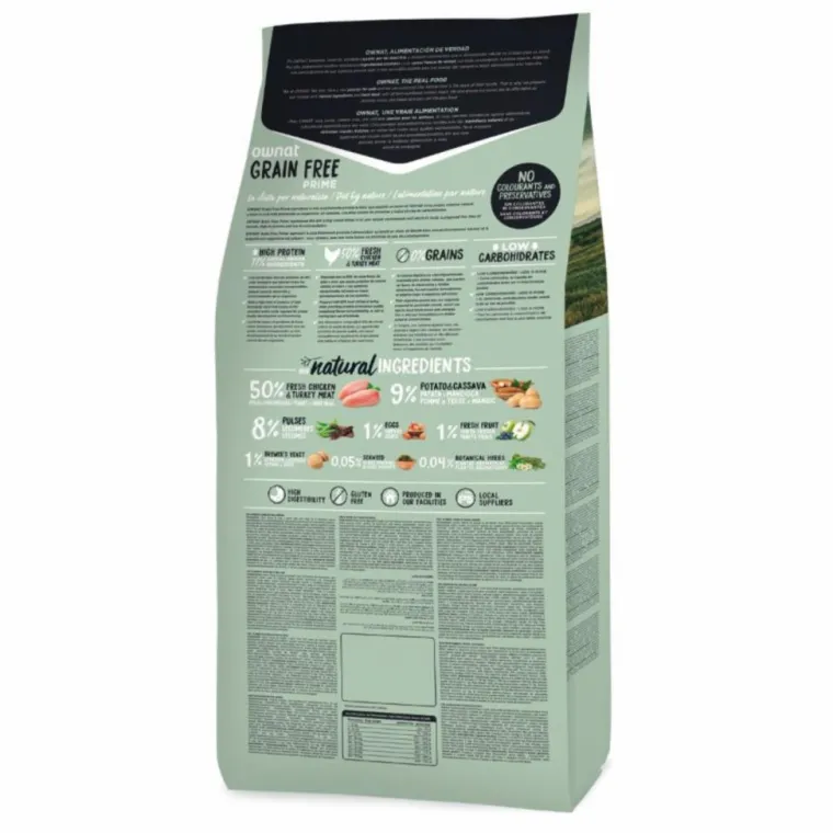 OWNAT Croquette pour chien adulte Grain Free Prime à la volaille - 3 kg