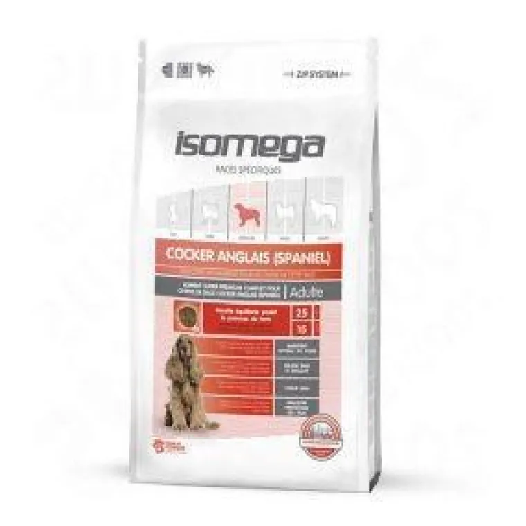 ISOMEGA Croquette pour chien adulte Cocker au poulet - 4 kg