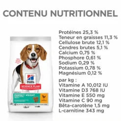 HILL'S Croquette pour chien adulte de petite taille Weight au poulet - 12 kg