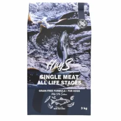 HAYS Croquette pour chien adulte mono-protéine de saumon sans céréales - 3 kg