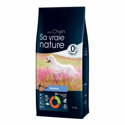 SA VRAIE NATURE Croquette pour chien adulte au saumon et au hareng - 12 kg