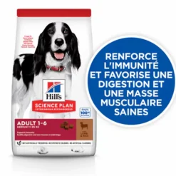 HILL'S Croquette pour chien adulte de taille moyenne au poulet et riz - 2,5 kg