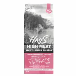 HAYS Croquette pour chien adulte à l'agneau et au poisson High Meat - 12 kg