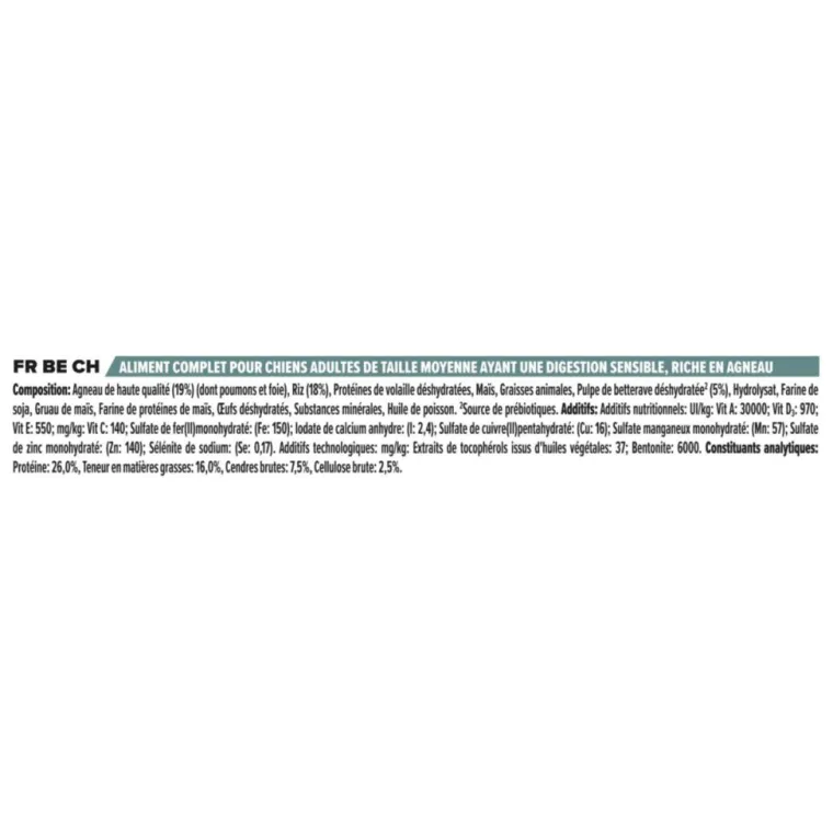 PRO PLAN Croquette pour chien adulte digestion difficile à l'agneau - 3 kg