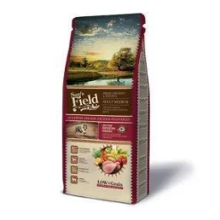 SAM'S FIELD Croquette pour chien adulte de taille moyenne au poulet avec des pommes de terre - 2,5 kg