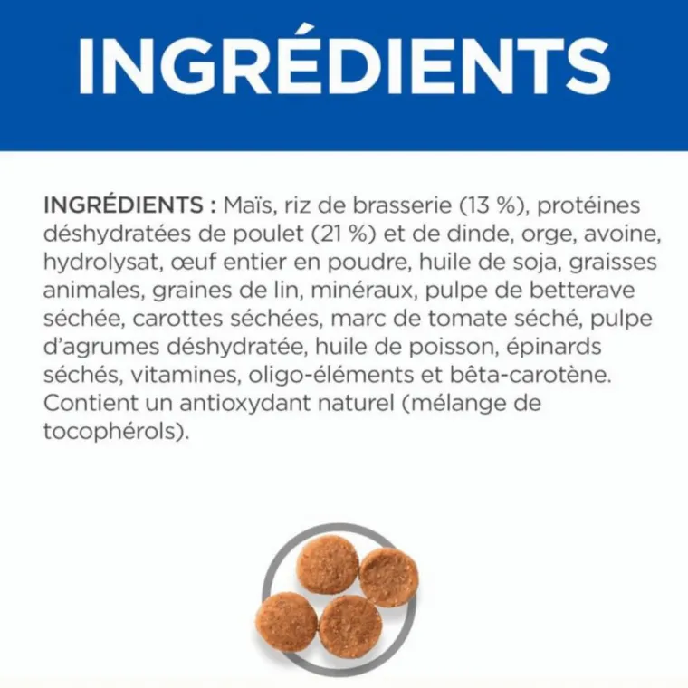 HILL'S Croquette pour chien mature de taille moyenne au poulet - 12 kg