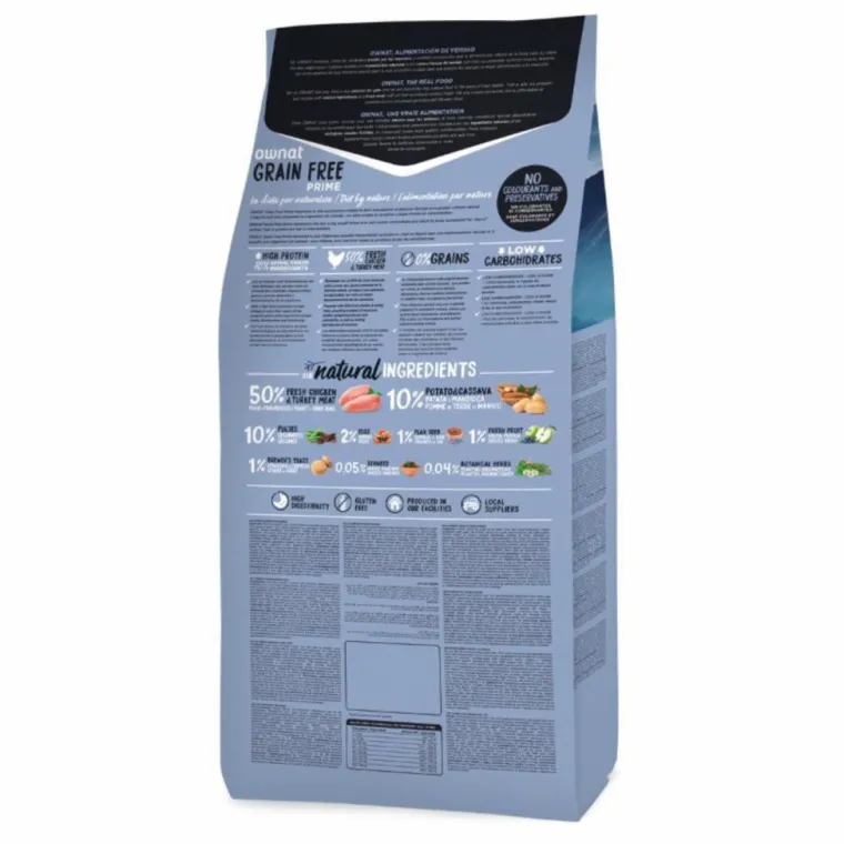OWNAT Croquette pour chien mature Grain Free à la volaille - 3 kg