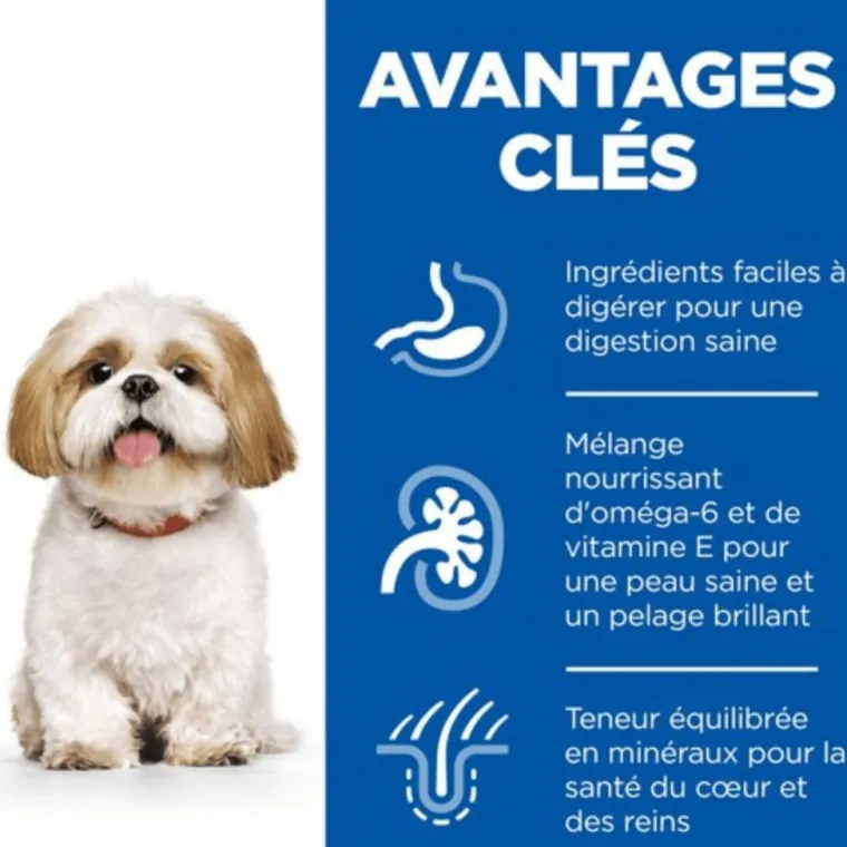 HILL'S Croquette pour chien mature de petite taille au poulet - 6 kg