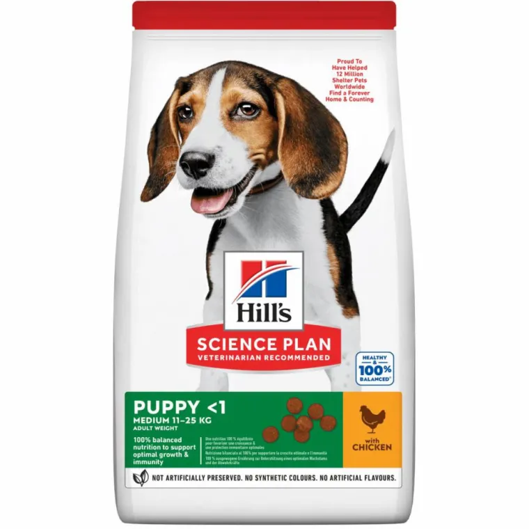 HILL'S Croquette pour chiot de taille moyenne au poulet - 2,5 kg
