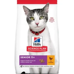 HILL'S Croquettes pour chat senior au poulet - 3 kg