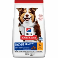 SCIENCE PLAN Croquettes pour chien mature medium poulet Hill's - 18 kg