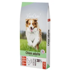 VIVACROC Croquettes pour chien medium adulte au poulet – 12 kg
