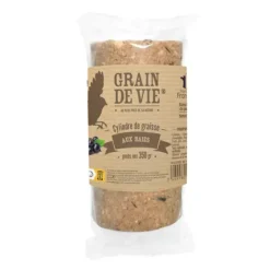 GRAIN DE VIE Cylindre de graisse aux baies pour oiseaux - 350 g