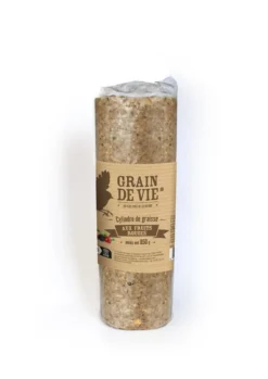 GRAIN DE VIE Cylindre de graisse pour oiseaux du ciel aux fruits rouges - 850 g