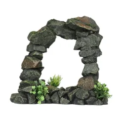 EUROPET Décor aquarium della arch l coloris gris en polyrésine - 1 x 12,6 x 246 cm