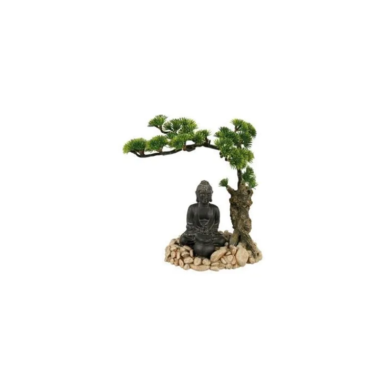 ZOLUX Décor avec diffuseur bouddha et bonzaï L14,5xl12xh20 cm