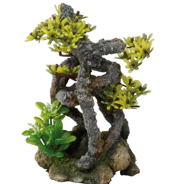 EUROPET Décor d’aquarium bonsaï tordu vert Aqua Della