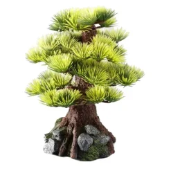 EUROPET Décor d'aquarium bonsai médium coloris multicolore en résine de polyester - 15 cm