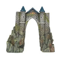 EUROPET Décor d’aquarium château Camelot gris Aqua Della - 18,8 cm