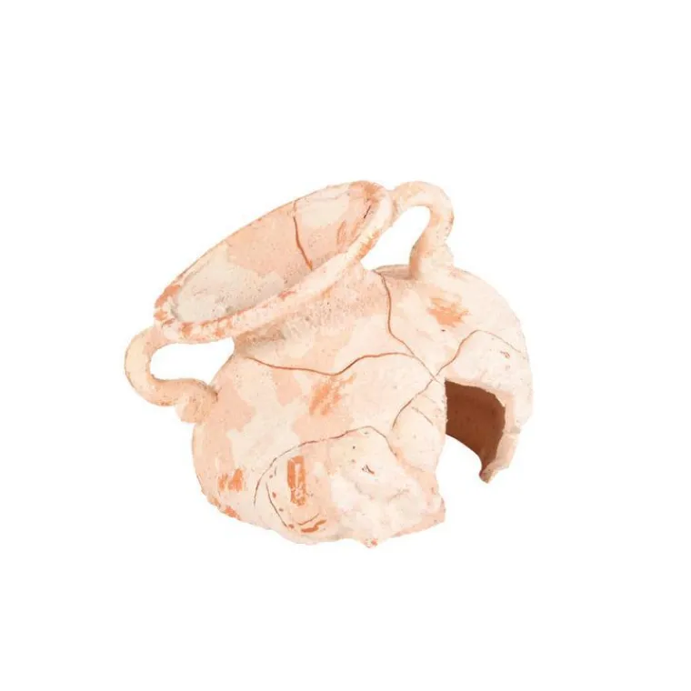 GIRARD Décor d’aquarium col d’amphore sablée Éléphant en céramique 9 cm