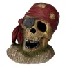 EUROPET Décor d’aquarium Crâne de pirate œil bandé - 8 cm