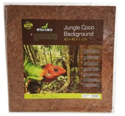 REPTILE PLANET Décor de fond pour terrarium fibre de coco coloris marron Jungle Coco Background - 40 x 40 x 10 cm