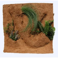 REPTILE PLANET Décor de fond pour terrarium fibre de coco coloris marron Planting Background - 40 x 40 x 10 cm