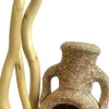 TYROL Décor pour aquarium coloris beige branches avec amphore
