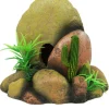 REPTILE PLANET Décor pour terrarium en résine coloris vert Monts Pirin Rock - 21,5 x 12,5 x 19 cm