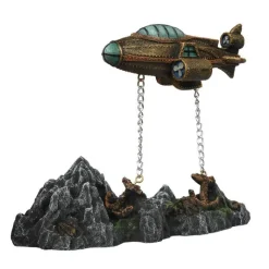 EUROPET Décor sous marin Némo flottant Jules Verne coloris gris en résine de polyester