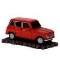 EUROPET Décoration pour aquarium coloris rouge Voiture Vintage Française Aqua Della - 15 x 7,5 x 7 cm