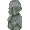 ZOLUX Décoration pour aquarium en résine coloris gris statue d'Asie Bouddha modèle 1