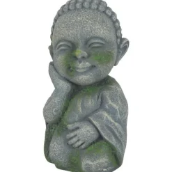 ZOLUX Décoration pour aquarium en résine coloris gris statue d'Asie Bouddha modèle 1