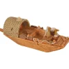 ZOLUX Décoration pour aquarium en résine coloris marron pagode Asie modèle 3 trous – Taille S