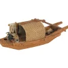 ZOLUX Décoration pour aquarium en résine coloris marron pagode Asie modèle 2 trous – Taille L