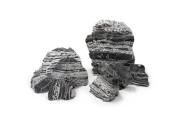 REPTILE PLANET Décoration pour aquarium pierre black multiwhite Reptiles Planet - Taille S